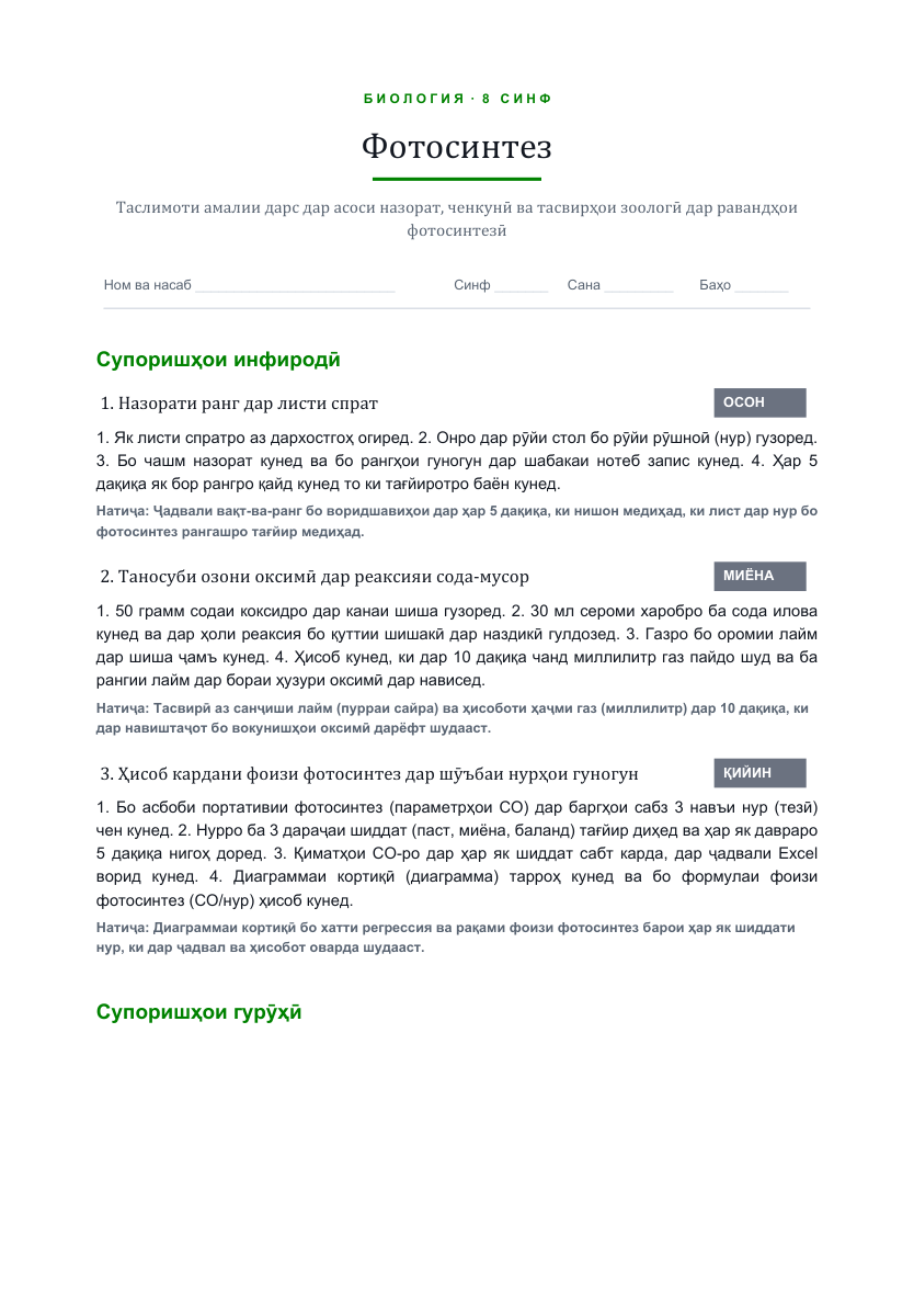 Пример: Практическое задание